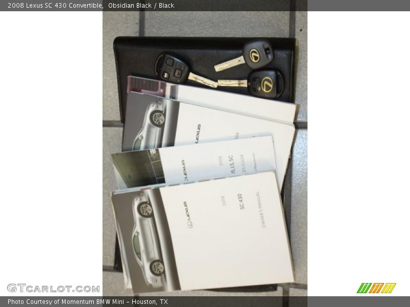 Obsidian Black / Black 2008 Lexus SC 430 Convertible
