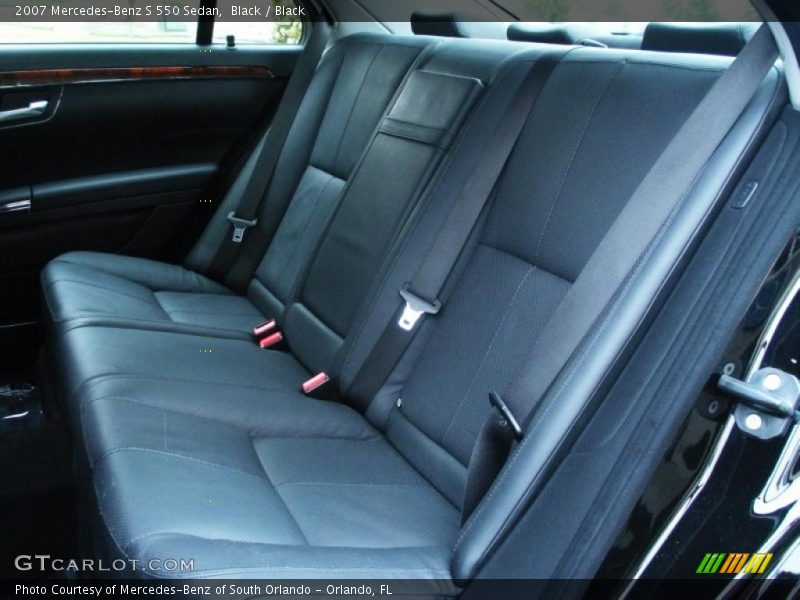 Black / Black 2007 Mercedes-Benz S 550 Sedan