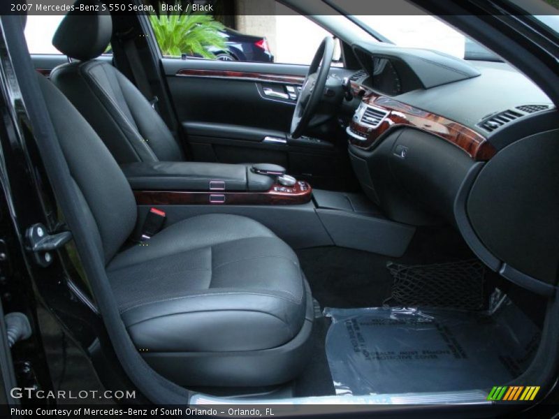 Black / Black 2007 Mercedes-Benz S 550 Sedan