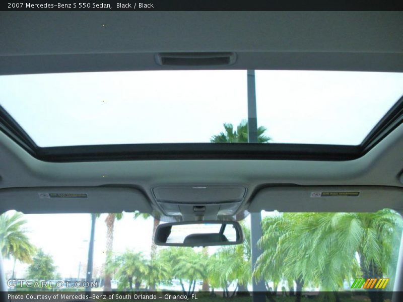 Black / Black 2007 Mercedes-Benz S 550 Sedan