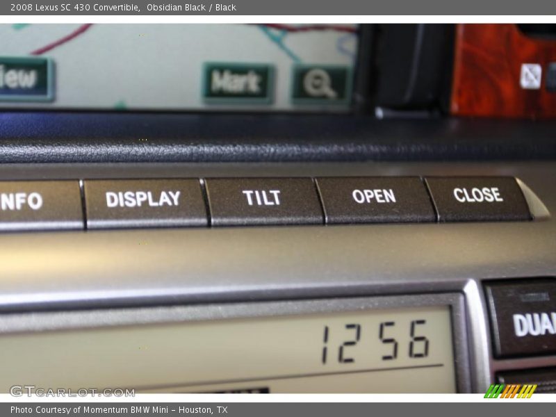Controls of 2008 SC 430 Convertible