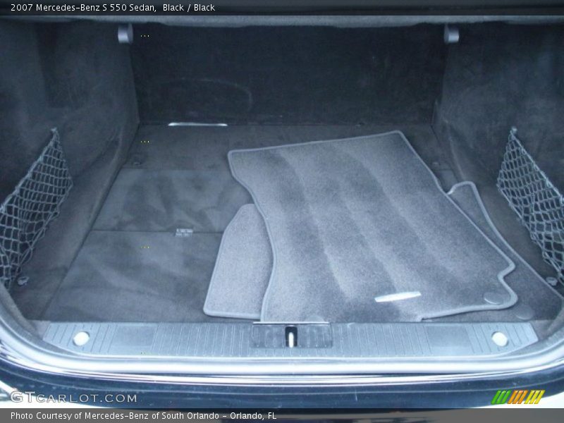 Black / Black 2007 Mercedes-Benz S 550 Sedan