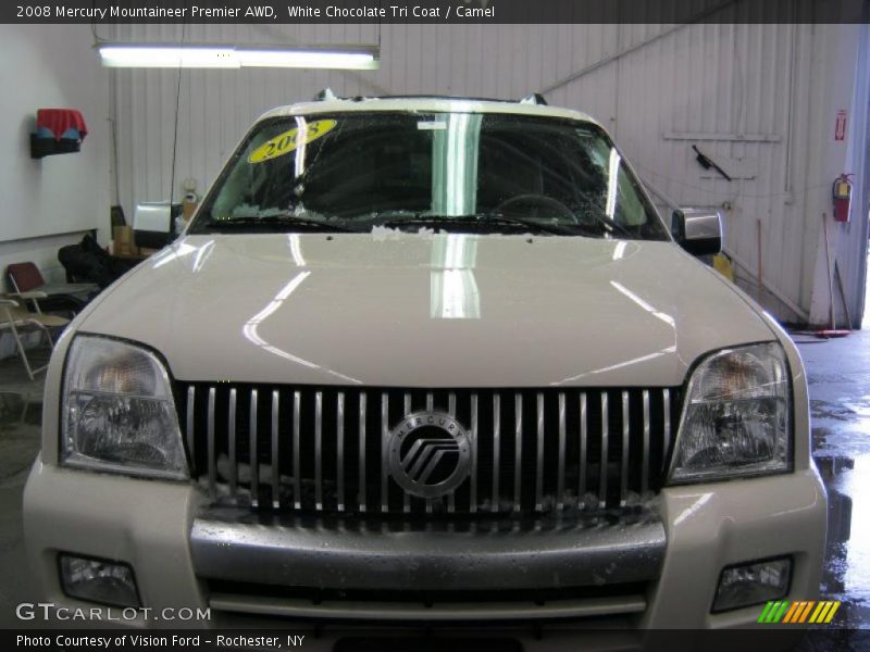 White Chocolate Tri Coat / Camel 2008 Mercury Mountaineer Premier AWD