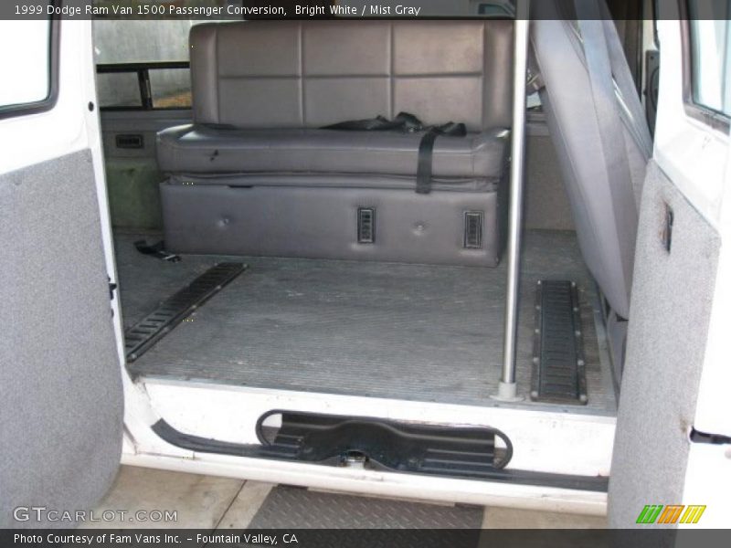 Bright White / Mist Gray 1999 Dodge Ram Van 1500 Passenger Conversion