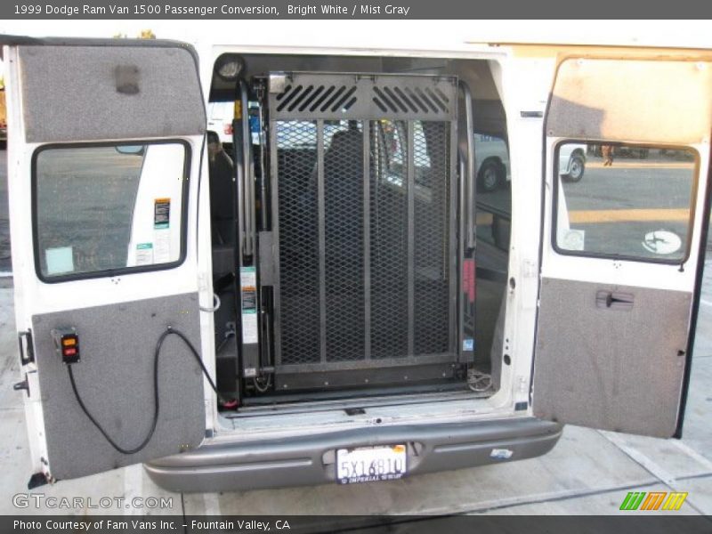 Bright White / Mist Gray 1999 Dodge Ram Van 1500 Passenger Conversion