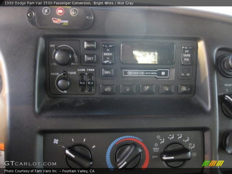 Bright White / Mist Gray 1999 Dodge Ram Van 3500 Passenger Conversion