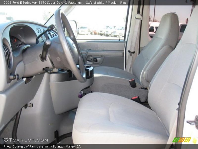 Oxford White / Medium Flint 2008 Ford E Series Van E350 Super Duty XL Passenger