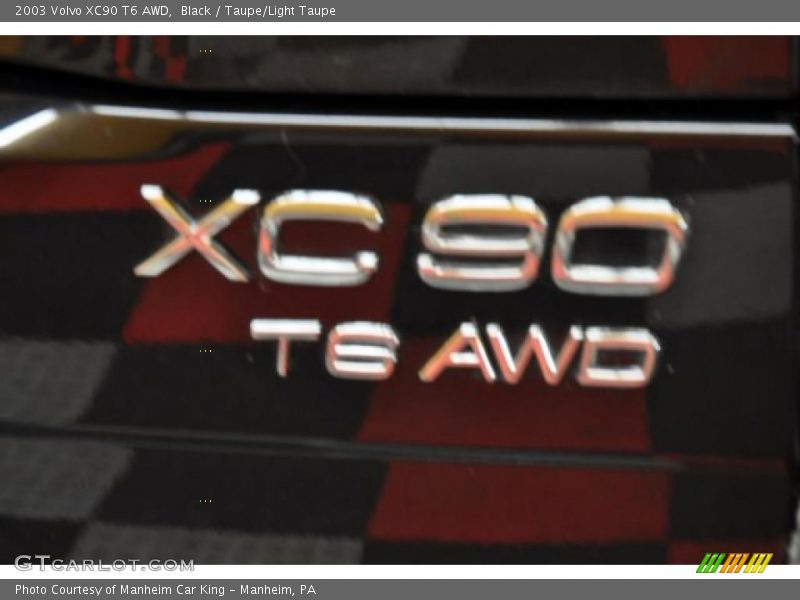 Black / Taupe/Light Taupe 2003 Volvo XC90 T6 AWD