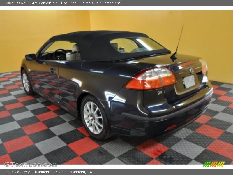 Nocturne Blue Metallic / Parchment 2004 Saab 9-3 Arc Convertible
