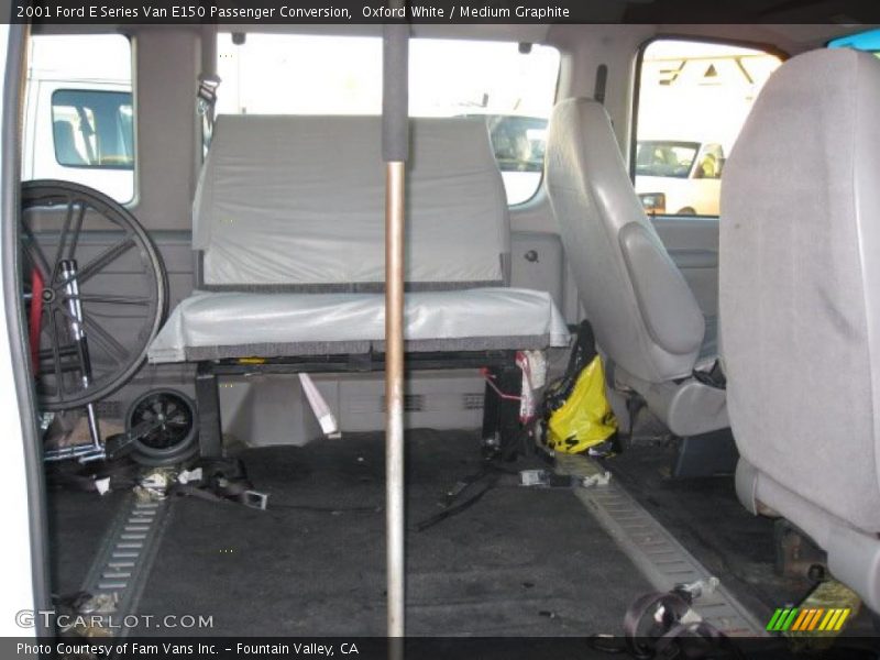 Oxford White / Medium Graphite 2001 Ford E Series Van E150 Passenger Conversion