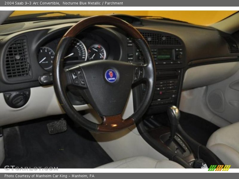 Nocturne Blue Metallic / Parchment 2004 Saab 9-3 Arc Convertible