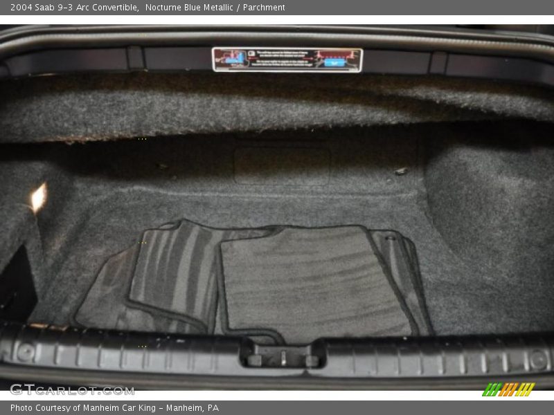 Nocturne Blue Metallic / Parchment 2004 Saab 9-3 Arc Convertible