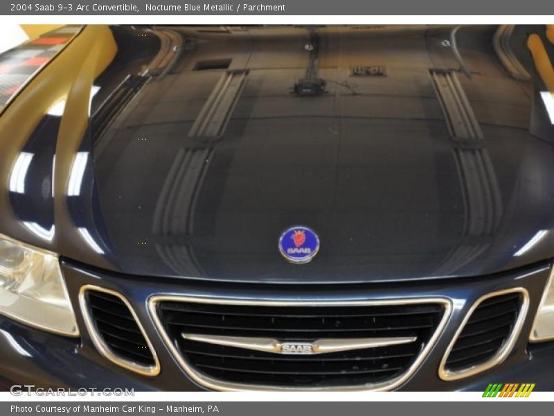 Nocturne Blue Metallic / Parchment 2004 Saab 9-3 Arc Convertible