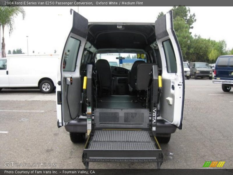 Oxford White / Medium Flint 2004 Ford E Series Van E250 Passenger Conversion
