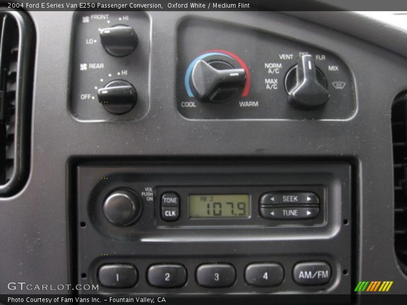 Oxford White / Medium Flint 2004 Ford E Series Van E250 Passenger Conversion