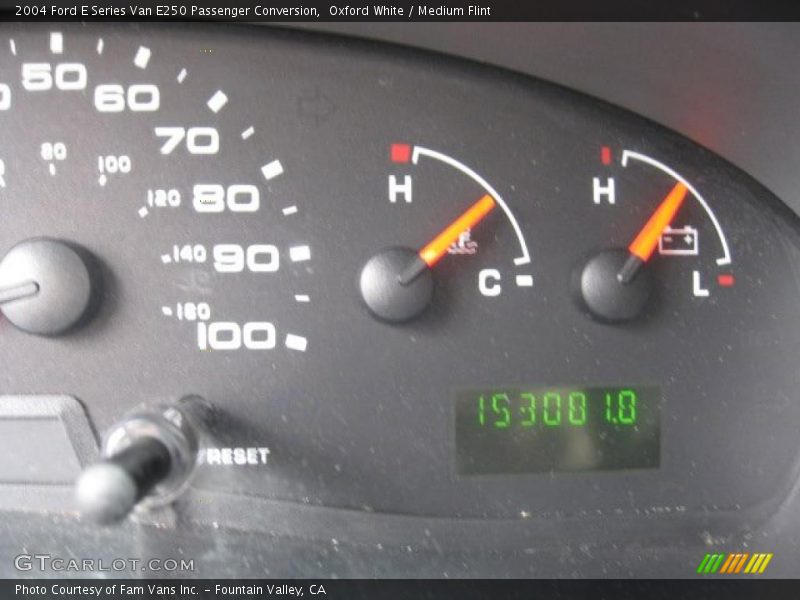 Oxford White / Medium Flint 2004 Ford E Series Van E250 Passenger Conversion