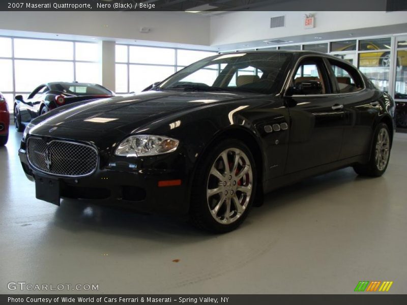 Nero (Black) / Beige 2007 Maserati Quattroporte