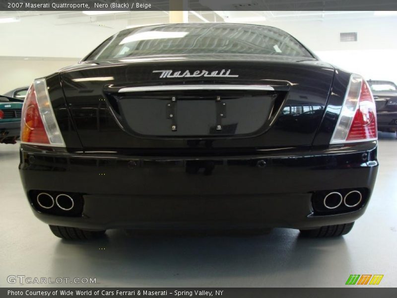 Nero (Black) / Beige 2007 Maserati Quattroporte