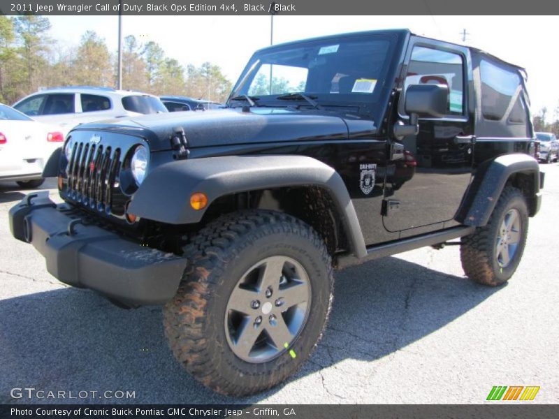 Front 3/4 View of 2011 Wrangler Call of Duty: Black Ops Edition 4x4