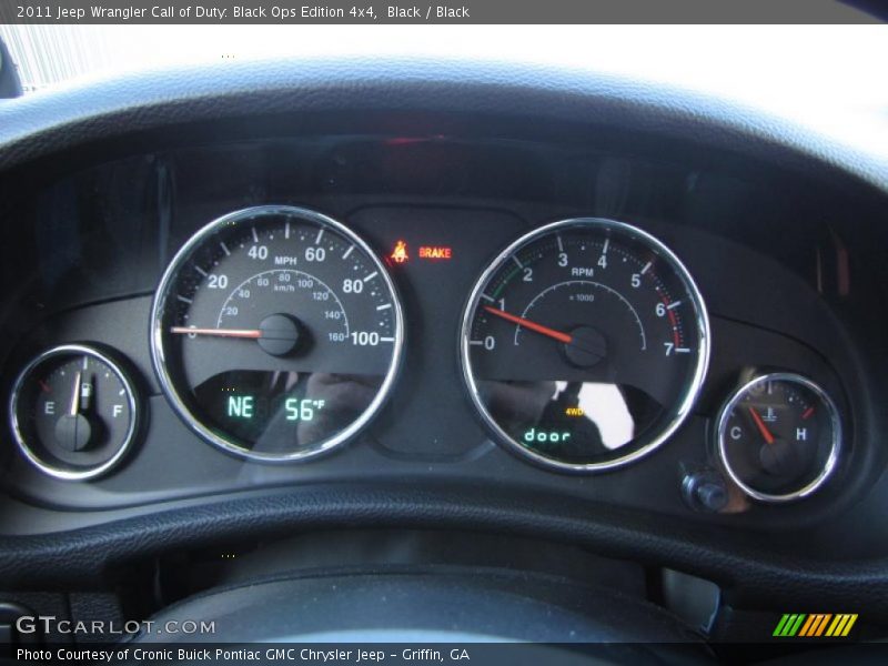  2011 Wrangler Call of Duty: Black Ops Edition 4x4 Call of Duty: Black Ops Edition 4x4 Gauges