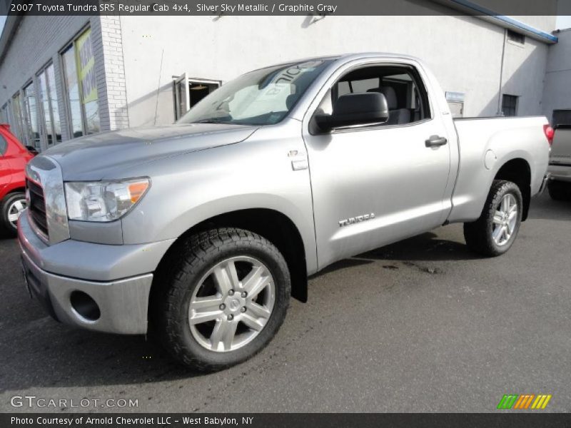 Silver Sky Metallic / Graphite Gray 2007 Toyota Tundra SR5 Regular Cab 4x4