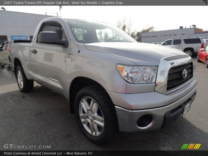 Silver Sky Metallic / Graphite Gray 2007 Toyota Tundra SR5 Regular Cab 4x4