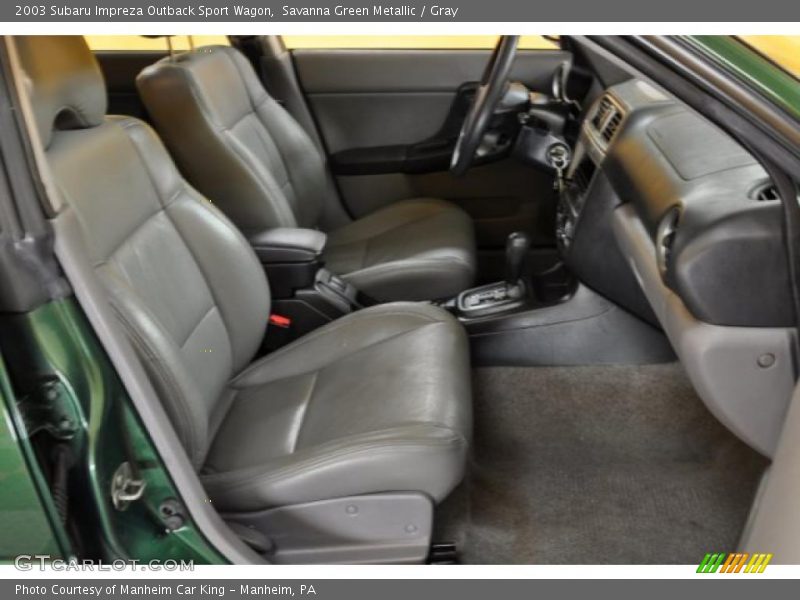 Savanna Green Metallic / Gray 2003 Subaru Impreza Outback Sport Wagon