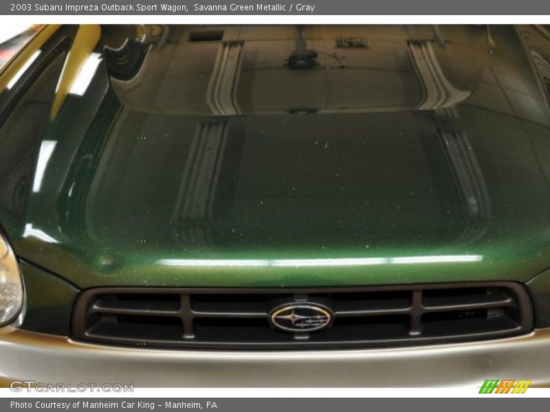 Savanna Green Metallic / Gray 2003 Subaru Impreza Outback Sport Wagon