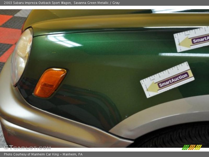 Savanna Green Metallic / Gray 2003 Subaru Impreza Outback Sport Wagon