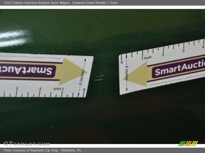 Savanna Green Metallic / Gray 2003 Subaru Impreza Outback Sport Wagon
