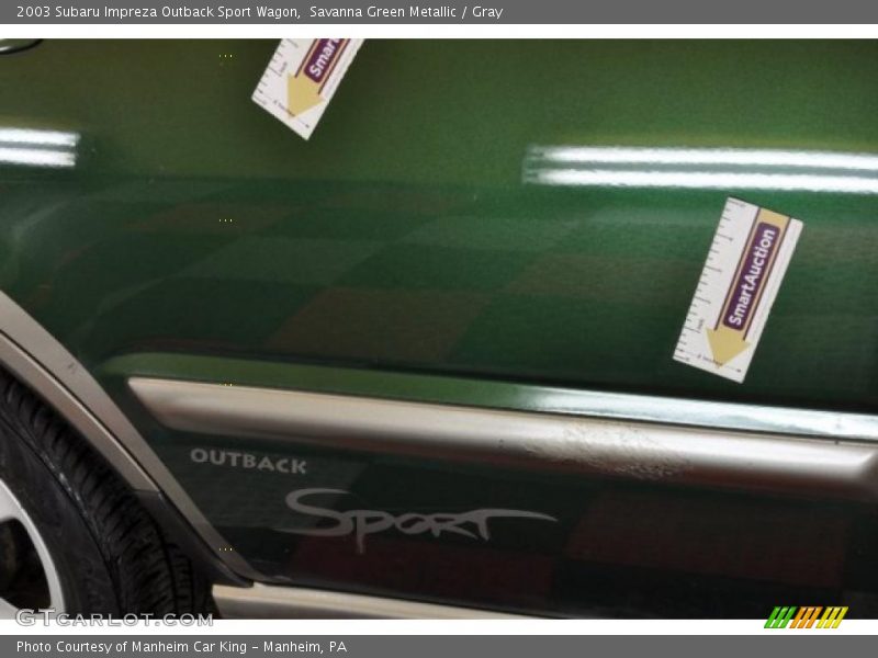 Savanna Green Metallic / Gray 2003 Subaru Impreza Outback Sport Wagon