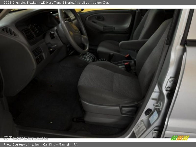 Silverleaf Metallic / Medium Gray 2003 Chevrolet Tracker 4WD Hard Top