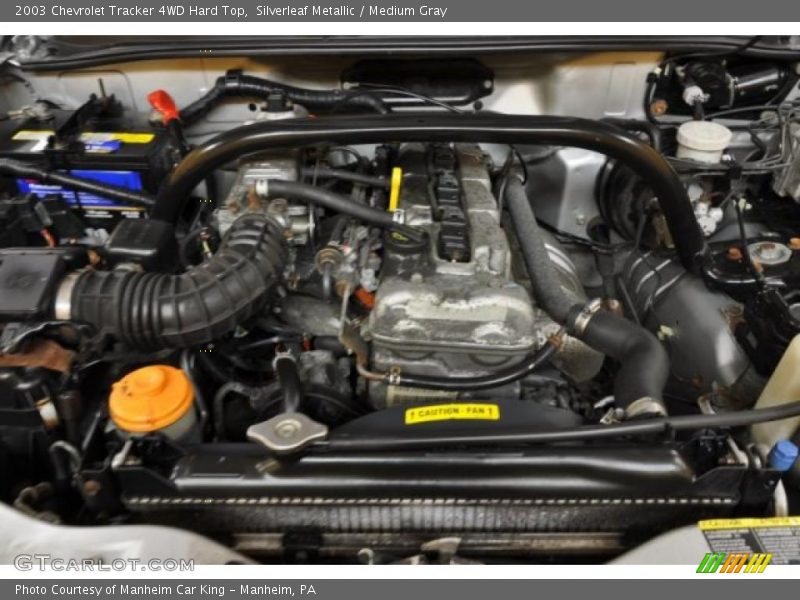 Silverleaf Metallic / Medium Gray 2003 Chevrolet Tracker 4WD Hard Top