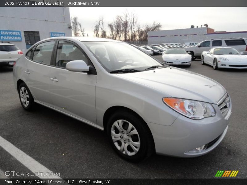 Quicksilver / Gray 2009 Hyundai Elantra GLS Sedan