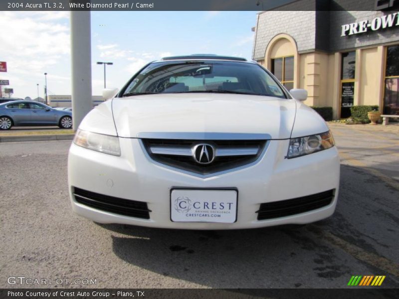 White Diamond Pearl / Camel 2004 Acura TL 3.2