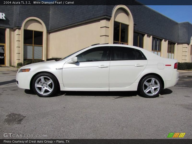 White Diamond Pearl / Camel 2004 Acura TL 3.2