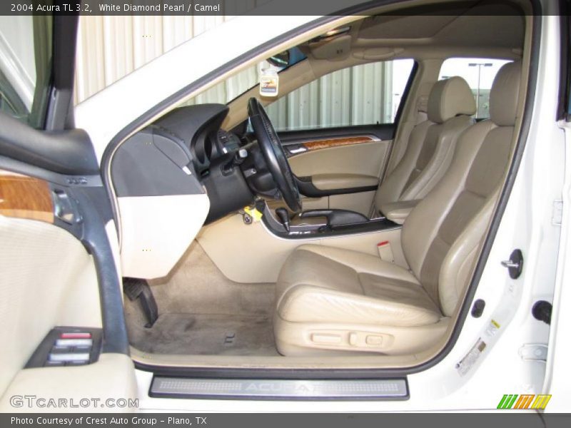 White Diamond Pearl / Camel 2004 Acura TL 3.2