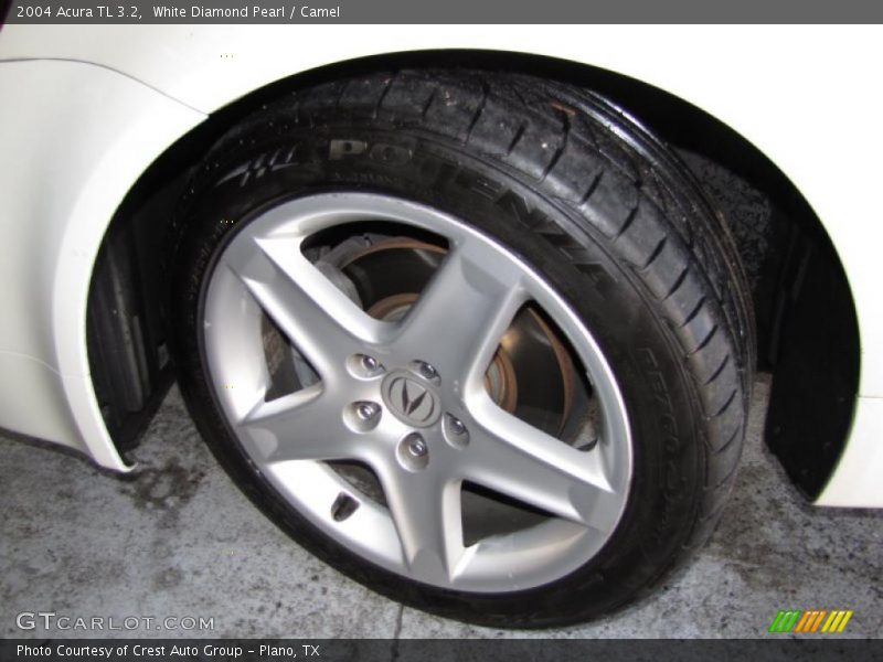 White Diamond Pearl / Camel 2004 Acura TL 3.2