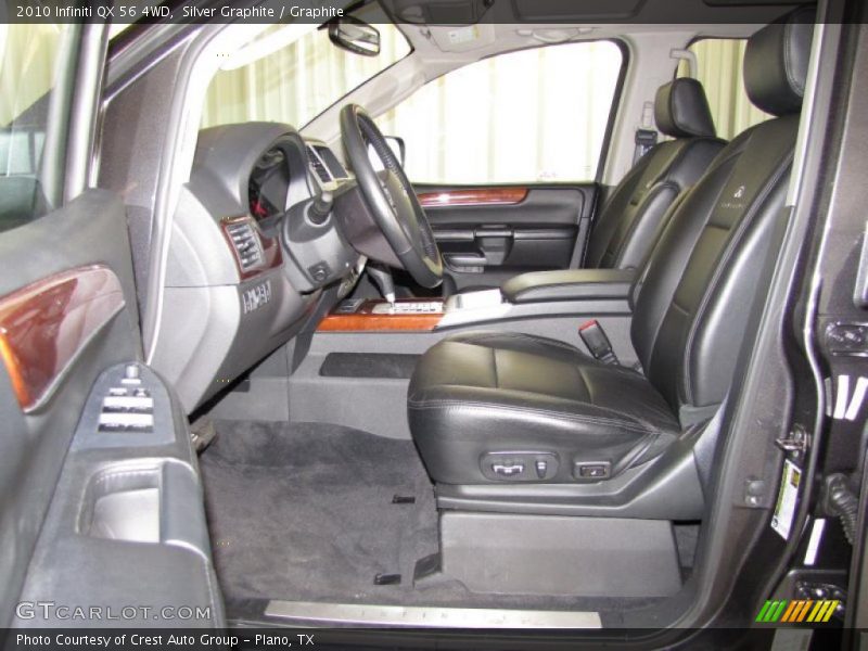 Silver Graphite / Graphite 2010 Infiniti QX 56 4WD