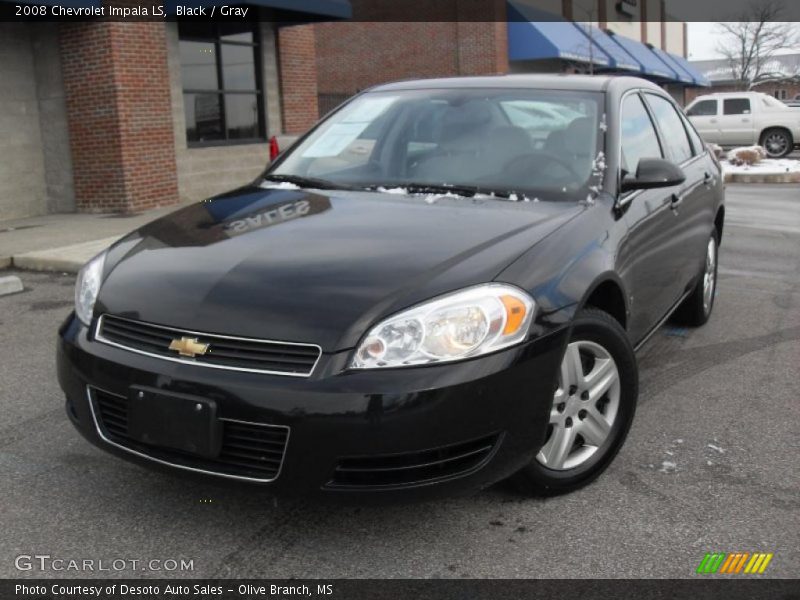 Black / Gray 2008 Chevrolet Impala LS