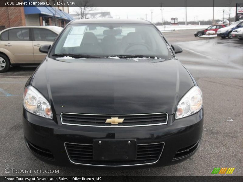 Black / Gray 2008 Chevrolet Impala LS