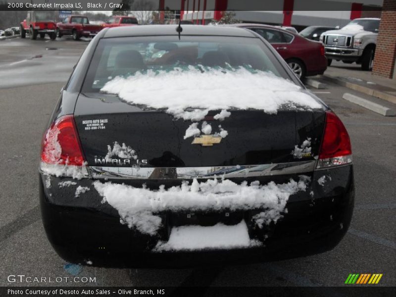 Black / Gray 2008 Chevrolet Impala LS