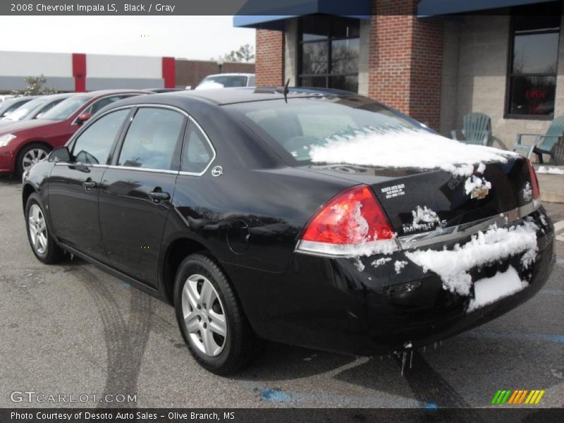 Black / Gray 2008 Chevrolet Impala LS