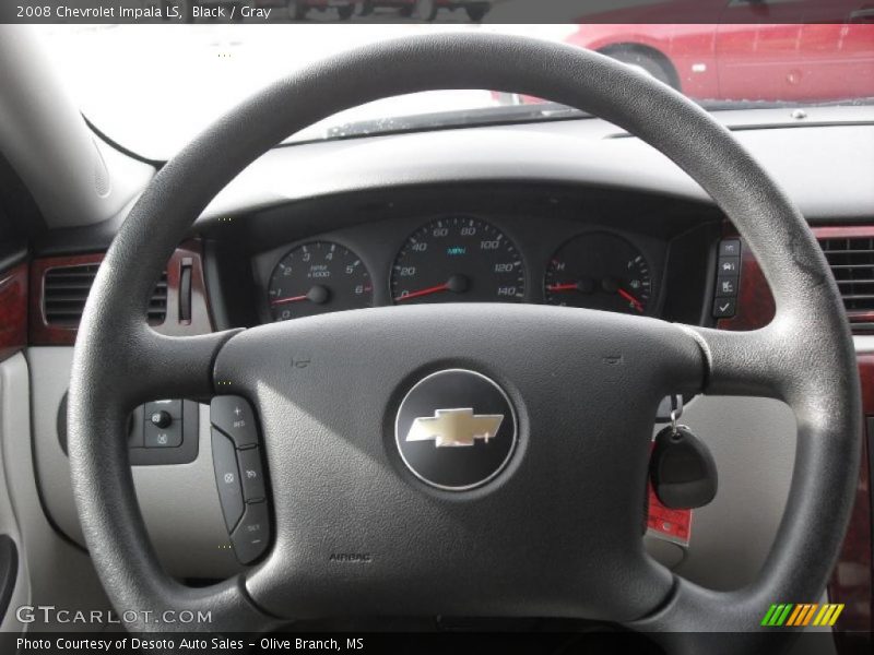 Black / Gray 2008 Chevrolet Impala LS