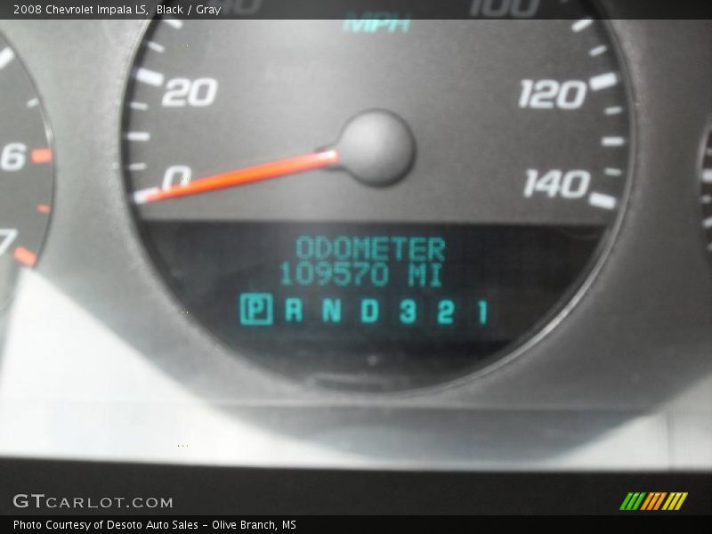 Black / Gray 2008 Chevrolet Impala LS