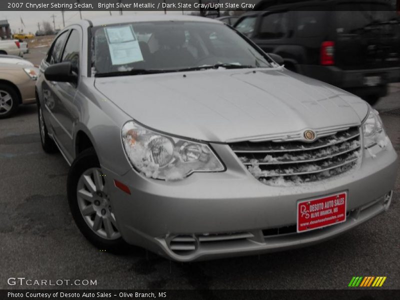 Bright Silver Metallic / Dark Slate Gray/Light Slate Gray 2007 Chrysler Sebring Sedan