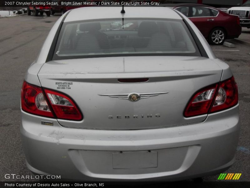 Bright Silver Metallic / Dark Slate Gray/Light Slate Gray 2007 Chrysler Sebring Sedan