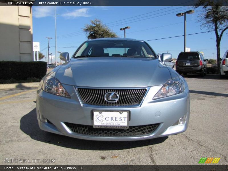Breakwater Blue Metallic / Black 2008 Lexus IS 250