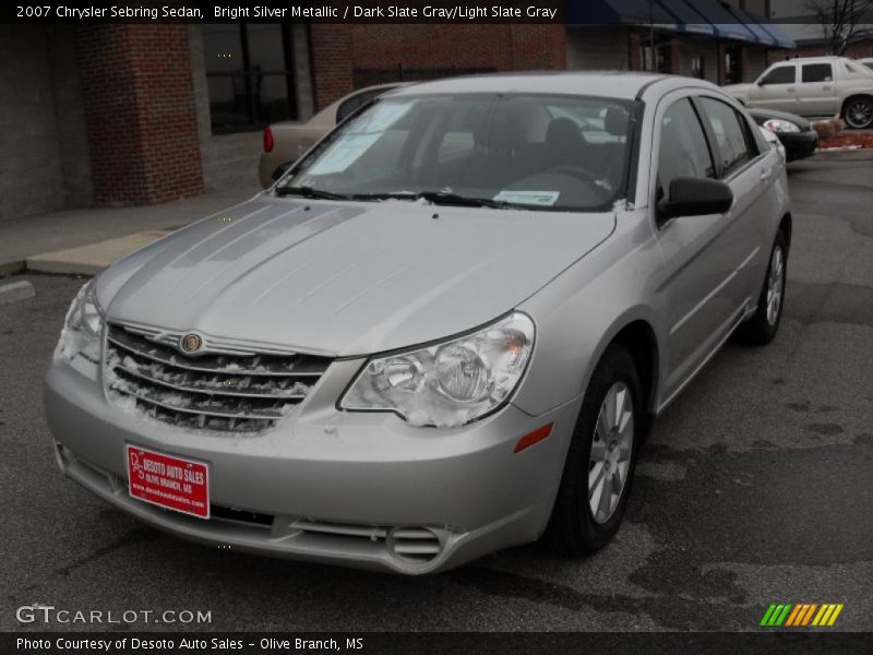 Bright Silver Metallic / Dark Slate Gray/Light Slate Gray 2007 Chrysler Sebring Sedan