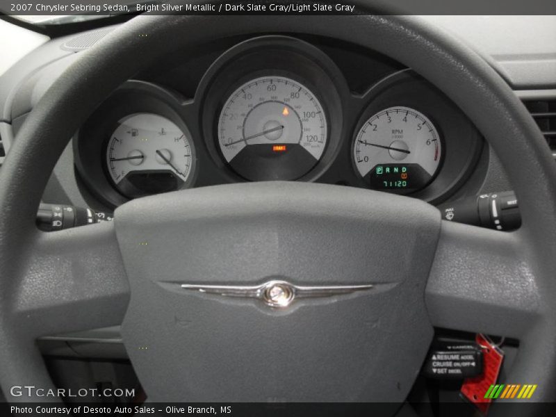 Bright Silver Metallic / Dark Slate Gray/Light Slate Gray 2007 Chrysler Sebring Sedan